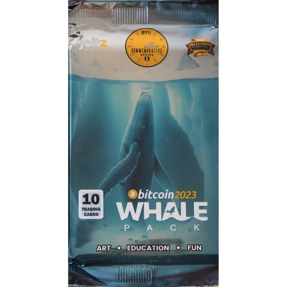 1 Pack 2023 Pacific Bitcoin Trading Cards WHALE PACK Series 2 Limited Edition - Picture 2 of 4